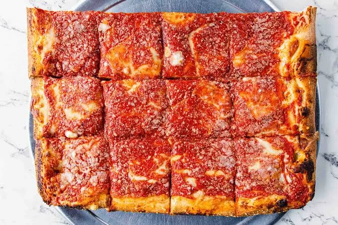 L&B Spumoni Gardens pizza in Brooklyn